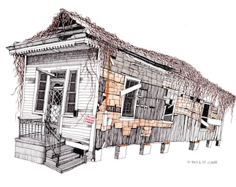 Casa in stile fucile di New Orleans