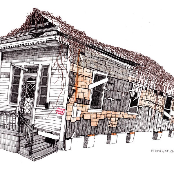 New Orleans House Shotgun Style