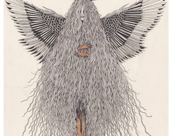 Fantasy Art Print Mystical Poster Illustration