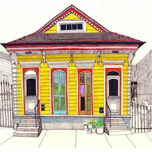 New Orleans Drawing Wall Art
