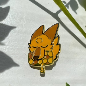 Honey Coyote Recycled Enamel Pin