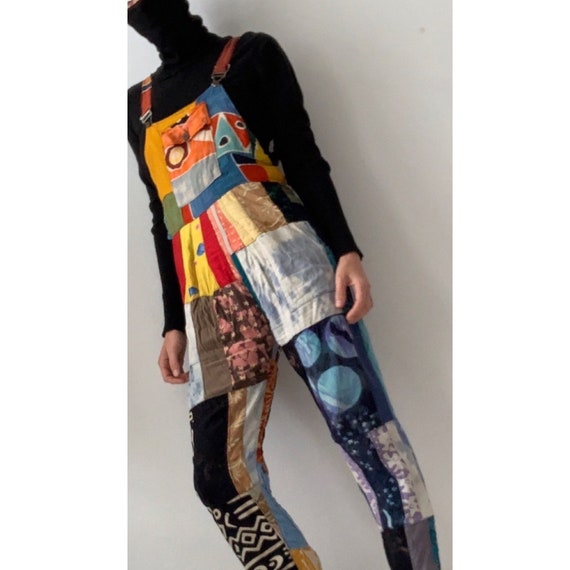Patchwork jumpsuit S 80s