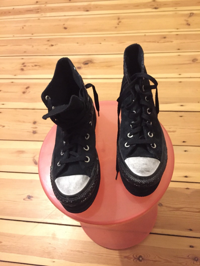 converse triple black leather