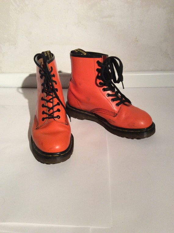 orange dr martens