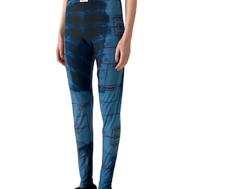 Leggings con estampado de rayos X, ajuste cómodo, talla S, talla única