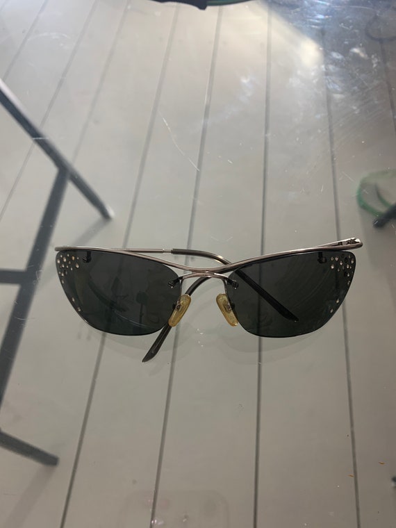 DIOR flash/str sunglasses rhinestone cat eye