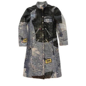 CHRISTIAN DIOR FW01 galliano miss Diorella denim coat S