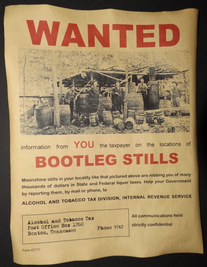 Set of 3 Moonshine Wanted Posters Moonshiner Popcorn Sutton Etsy