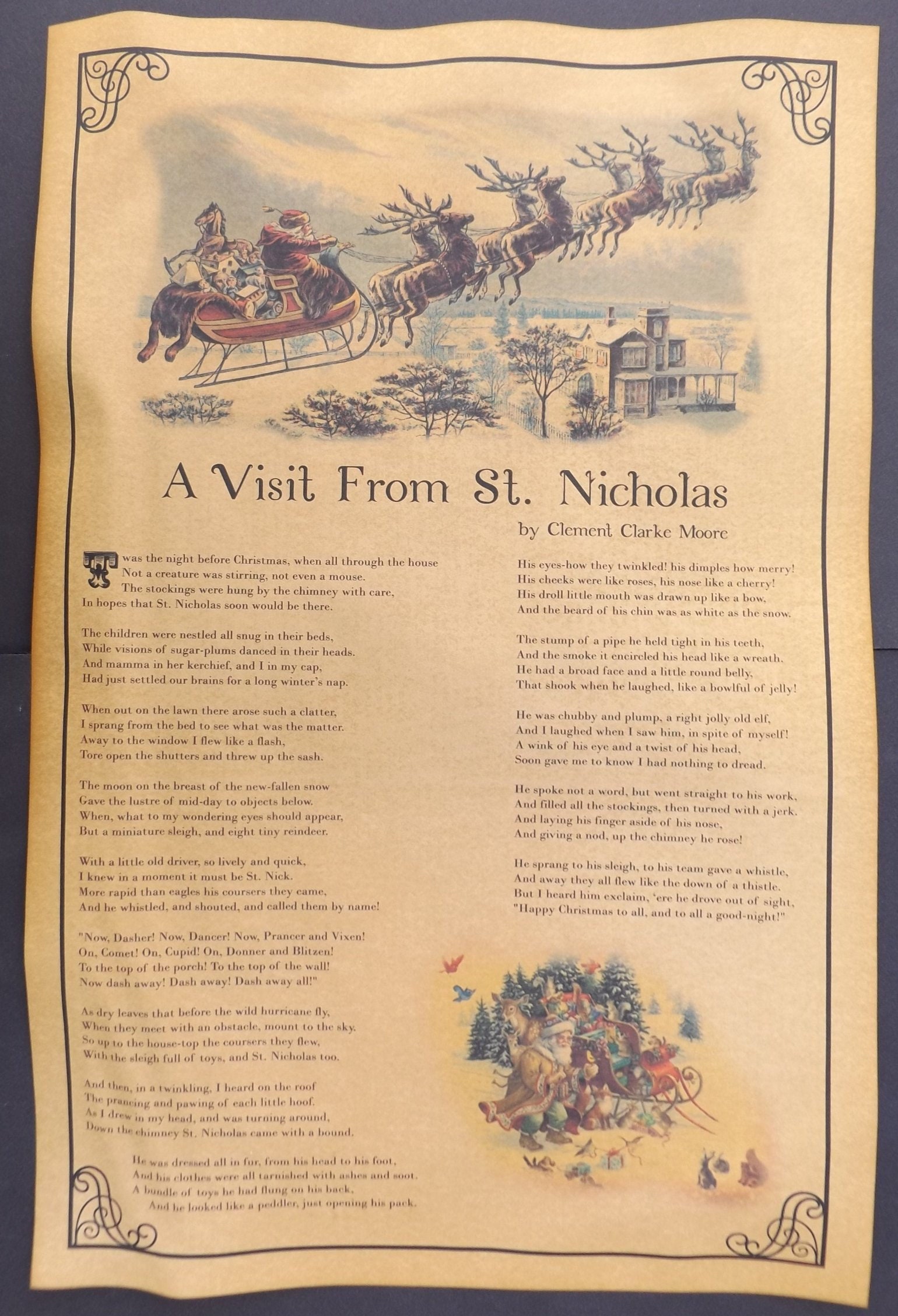 what is a visit from st nicholas about