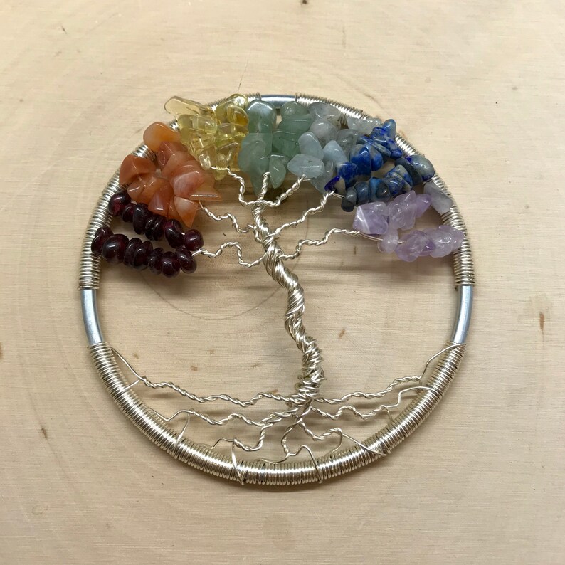3\u201d Medium Chakra Tree of Life Sun Catcher