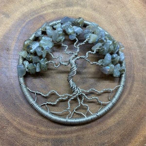 Medium Labradorite Tree of Life Sun Catcher - 3.5”