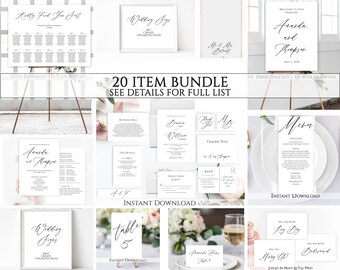 simple wedding invitation template etsy