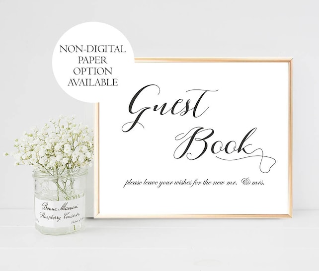 printable guest book wedding sign please sign our guest book etsy