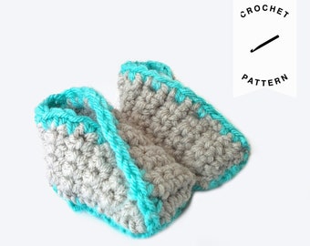 PATRÓN DE CROCHET: Patucos de bebé tipo kimono / patrón de patucos de bebé a crochet / patucos de bebé niño / patucos de bebé niña / patrón de crochet bebé / hecho a mano