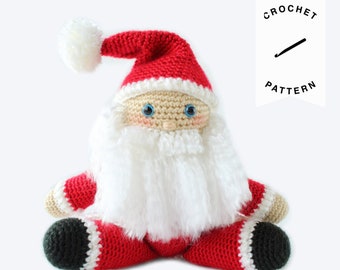 CROCHET PATTERN: Santa Claus Plush pattern, crochet amigurumi pattern,  gift, christmas decor, crochet doll pattern, PDF, Digital download