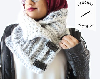 CROCHET PATTERN: Stormborn Crochet Cowl | scarf pattern | easy crochet pattern | winter | crochet scarves | crochet patterns | chunky scarf