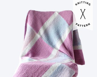 KNITTING PATTERN: Insiya Baby Blanket | Knit baby blanket, pattern, digital download, handmade, weighted blanket, baby shower gift, PDF