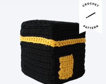 CROCHET PATTERN: Kaaba Plushie | crochet plushies, amigurumi pattern, PDF, handmade, muslim, hajj, umrah, islamic toys, digital download