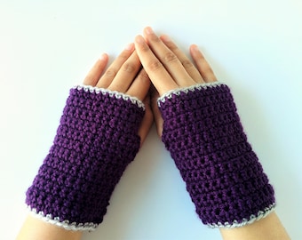 PATRON AU CROCHET : Gants sans doigts | Cadeau fait à la main pour elle, cadeau pour maman, gants au crochet, motif de chauffe-poignets, motif, téléchargement numérique