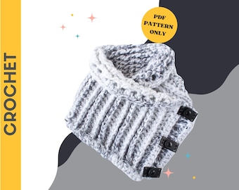 CROCHET PATTERN: Stormborn Crochet Cowl | scarf pattern | easy crochet pattern | winter | crochet scarves | crochet patterns | chunky scarf