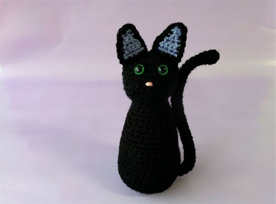 black cat plushie