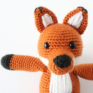 CROCHET PATTERN: Finn the Fox crochet fox, stuffed animal, amigurumi pattern, crochet toys, handmade, amigurumi, fox cub, digital download zdjęcie 6
