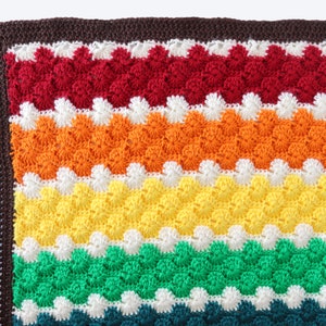 CROCHET PATTERN: Crispin Baby Blanket crochet baby blanket, pattern, digital download, handmade, fall blanket pattern, baby gift, rainbow image 3