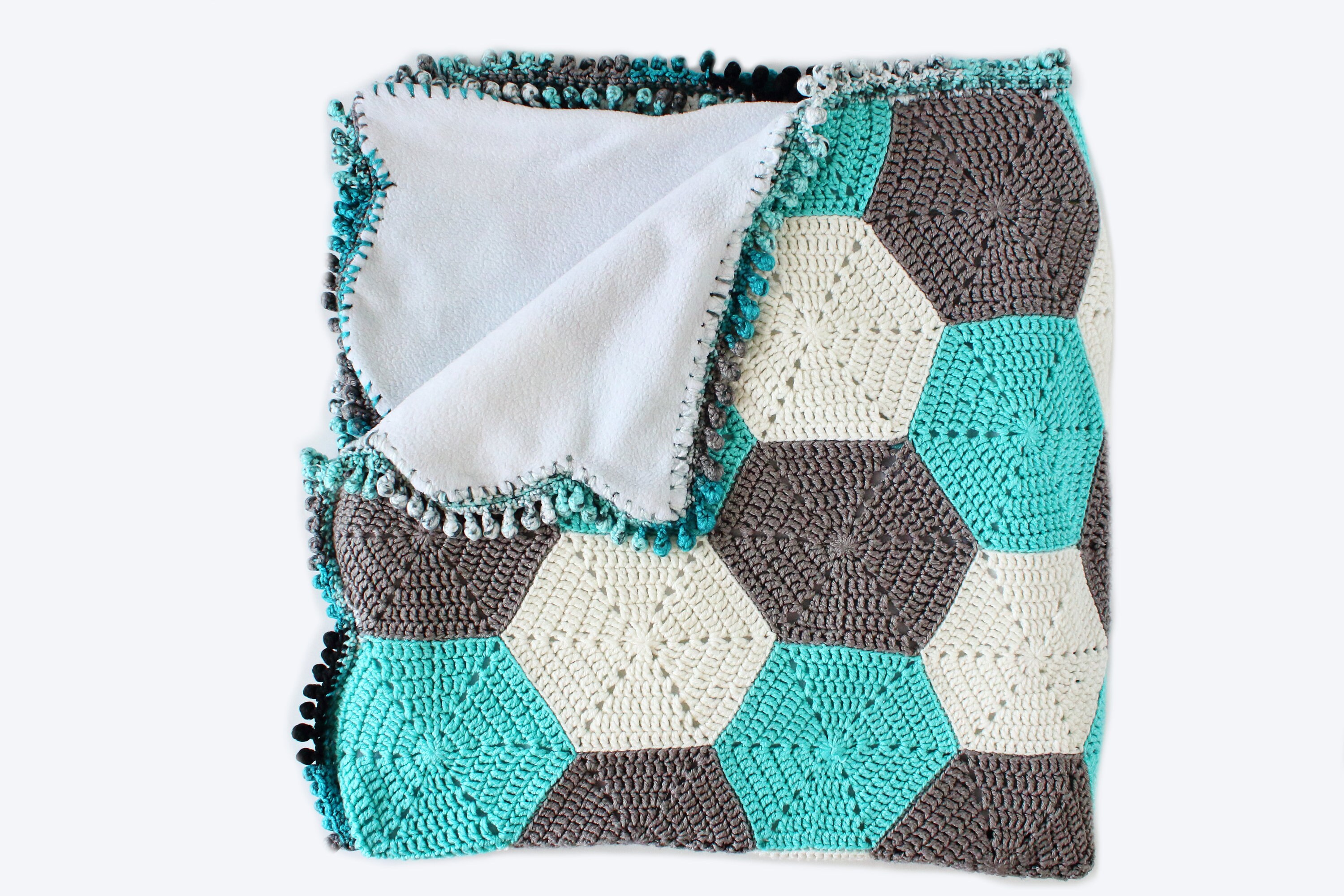 CROCHET PATTERN Hexagon Baby Blanket Crochet Baby Blanket Etsy