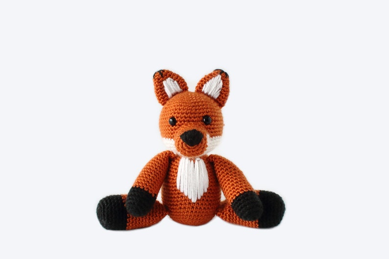 CROCHET PATTERN: Finn the Fox crochet fox, stuffed animal, amigurumi pattern, crochet toys, handmade, amigurumi, fox cub, digital download zdjęcie 5