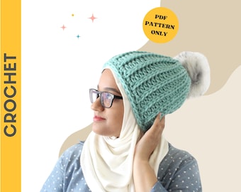 CROCHET PATTERN: Madeline Beanie | crochet hat pattern, crochet beginner, beanie pattern, digital download, gift for women, PDF pattern