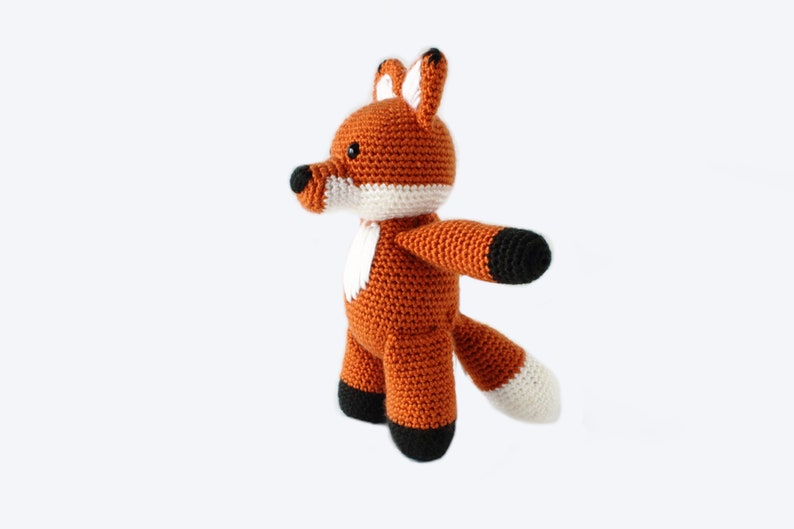 CROCHET PATTERN: Finn the Fox crochet fox, stuffed animal, amigurumi pattern, crochet toys, handmade, amigurumi, fox cub, digital download zdjęcie 2