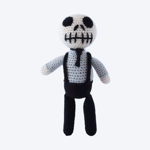 HAAKPATROON: Carlo het skelet gehaakt monster, amigurumi patroon, gehaakt speelgoed, handgemaakt, amigurumi, halloween, digitale download afbeelding 8