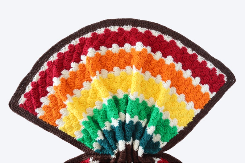 CROCHET PATTERN: Crispin Baby Blanket crochet baby blanket, pattern, digital download, handmade, fall blanket pattern, baby gift, rainbow image 2