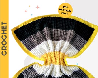 CROCHET PATTERN: Bright Stars Baby Blanket | crochet baby blanket, pattern, digital download, handmade, weighted blanket pattern, baby gift