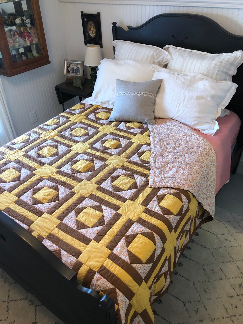 Vintage Patchwork Quilt Etsy