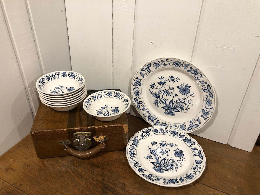 Blue Harmony House Japan Plate Platter Soup/cereal Bowl Etsy