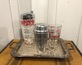 Vintage Cocktail Martini Shakers