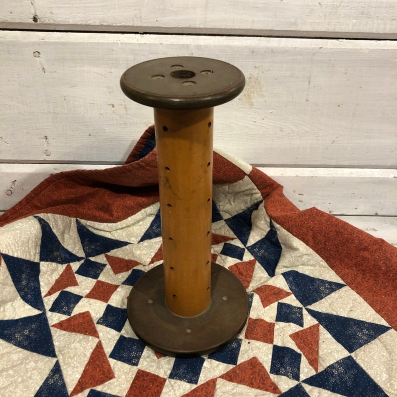 Antique Wooden Spools Etsy