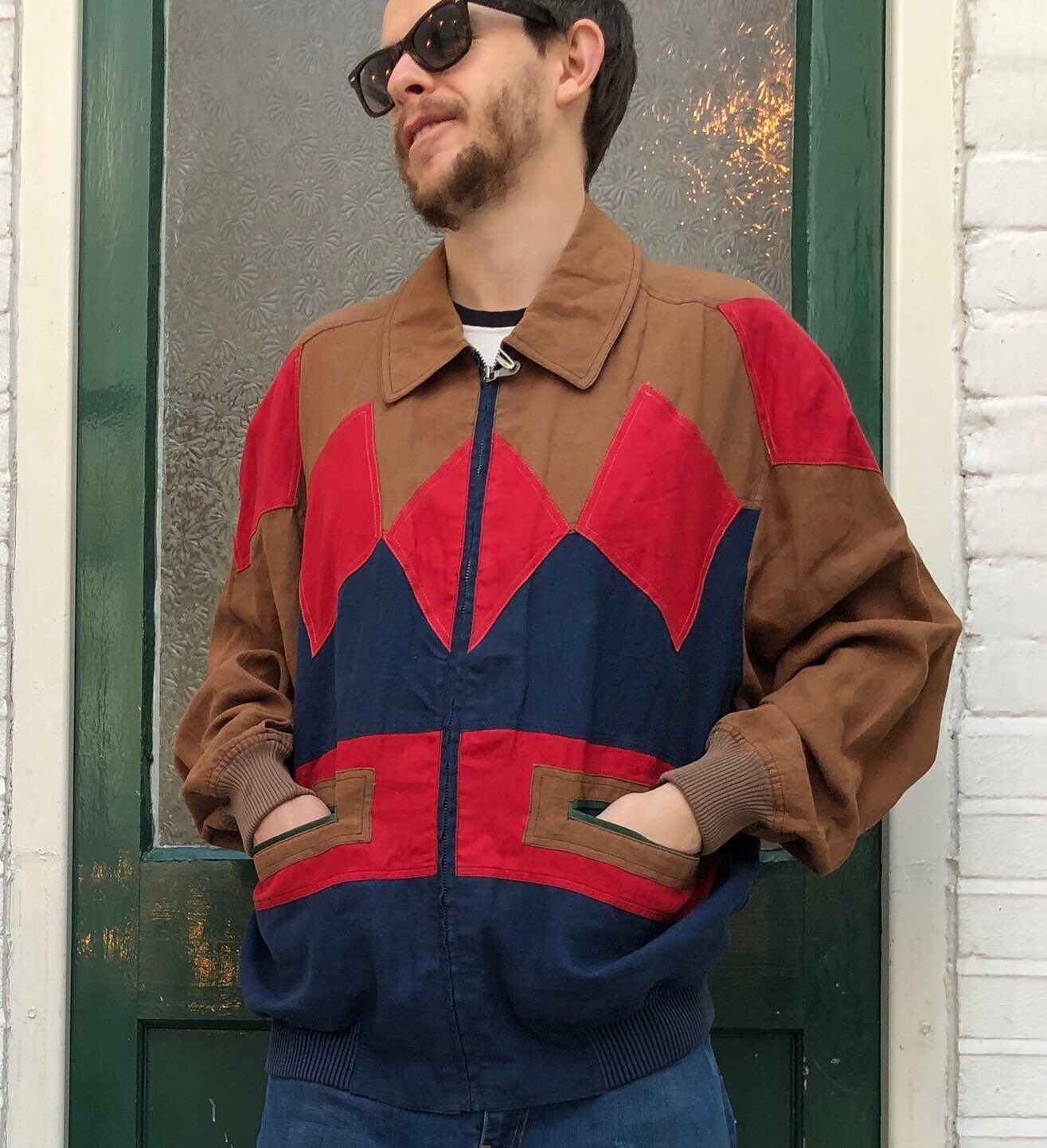 Image of Italian Designer 1970S Bomber Jacket, Western, Cowgirl, Vintage Tassel 70S, 1980S 80S Rare Find Umberio Bilancioni