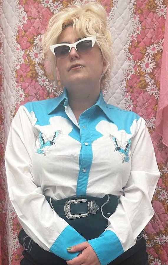 Chemisier femme Western Collection haut chemisier L blanc