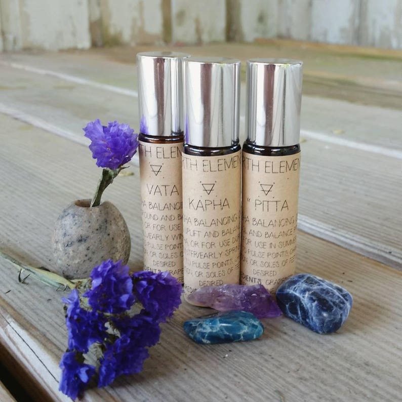 Dosha Oils Set of Three pitta kapha vata Etsy