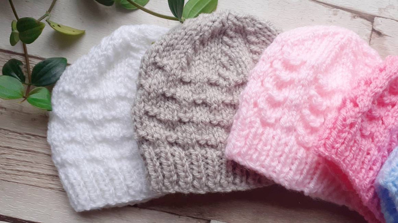 Premature Baby Hat Tiny Baby Preemie Baby Knitted Beanie Etsy UK