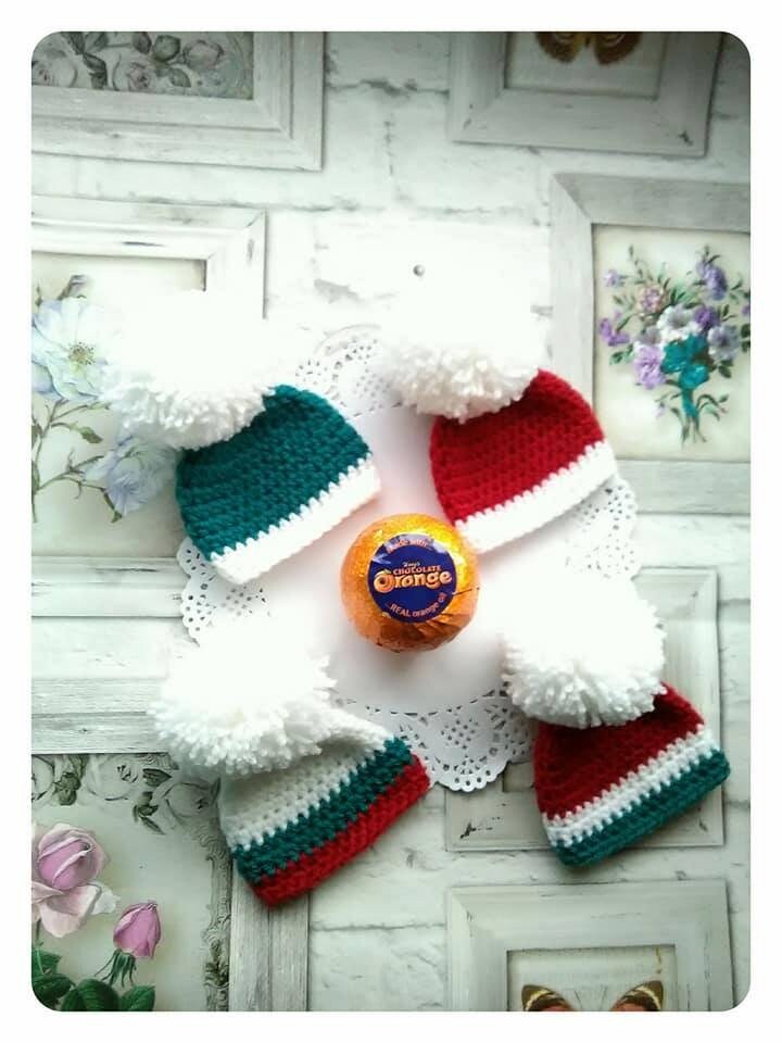 Crochet Christmas Hat, Chocolate Orange Cover. Christmas Gift. Christ…