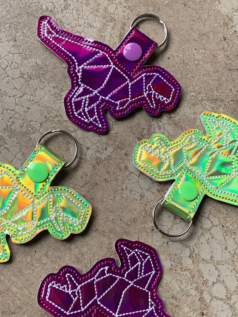 Origami T Rex Keychain Tyrannosaurus Rex Keychain Dinosaur Keychain T Rex Key Ring T Rex Key Fob T Rex Key Fob T Rex Zipper Pull