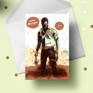 Biglietto di compleanno Logan, biglietto di auguri X-Men Marvel, regalo Wolverine per lui lei, Hugh Jackman fidanzato fidanzata migliore amico carta