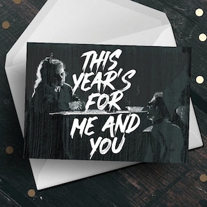 Fairytale of New York Weihnachtsgrußkarte Shane McGowan Pogues Musik Fan, Geschenk für Freundin Freund besten Freund Papa Mama irisch
