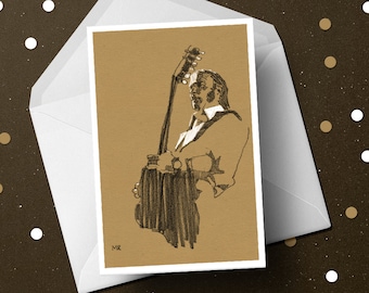 Stephen Stills birthday greeting card, Crosby Nash Young music fan, unique mens gift for him, dad granddad