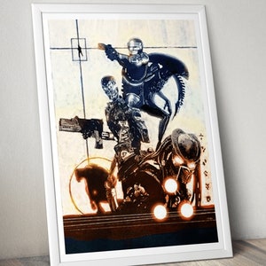 Sci-Fi Movie Art Print: Terminator, Alien, Predator, Robocop (A4)