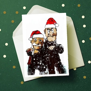 Carte de voeux Muppets Christmas Carol x 10, Marley (Stadler & Waldorf) cadeau pour femme mari petite amie meilleur ami fan