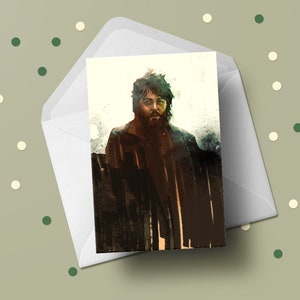 Paul McCartney tarjeta de felicitación, Beatles vintage tarjeta de cumpleaños arte regalo para los hombres presentes